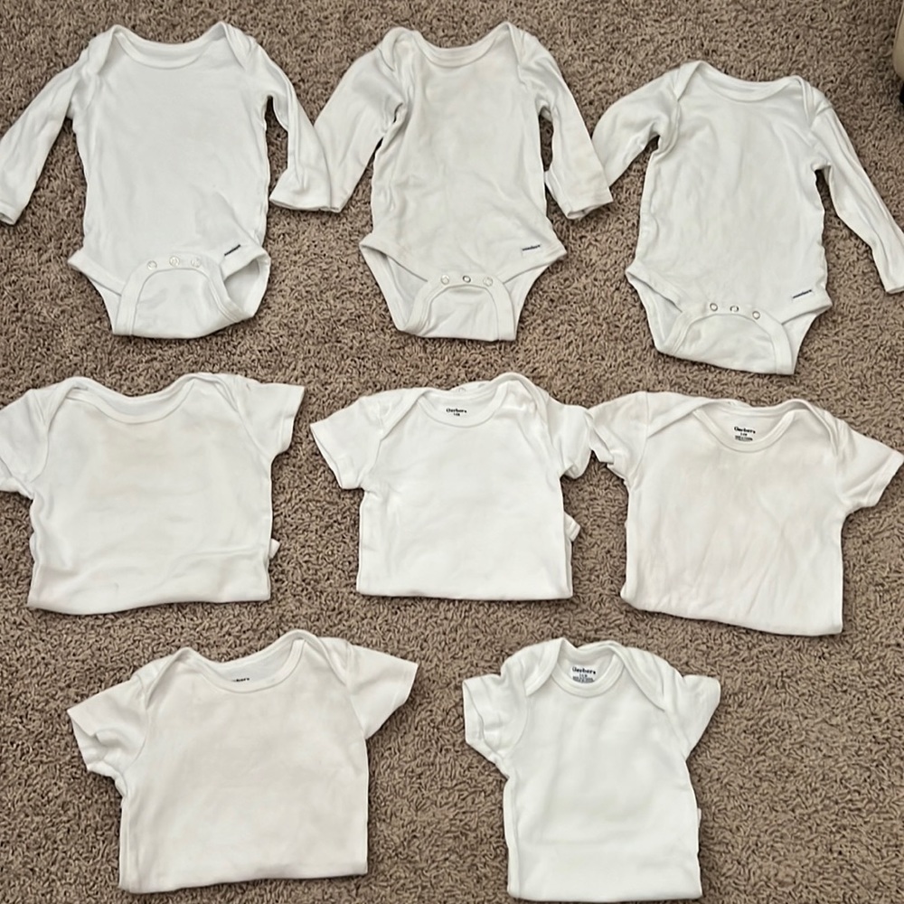 Gerber onesies short sleeve and long sleeve